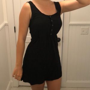 Black summer dress, cutout back